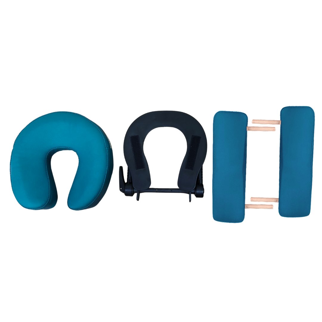 Camilla 2 cuerpos turquesa + silla de escritorio negro