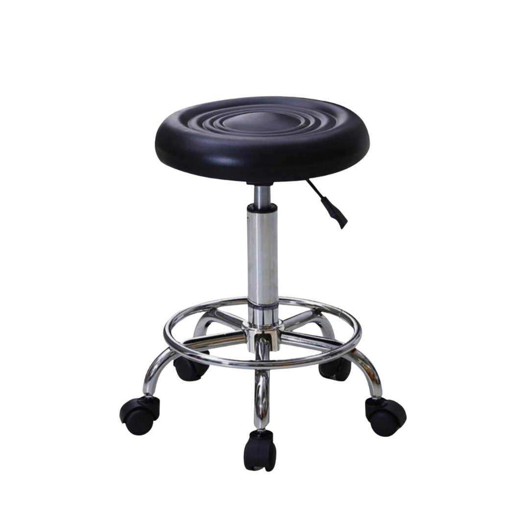 Pack camilla 2 cuerpos negro + taburete