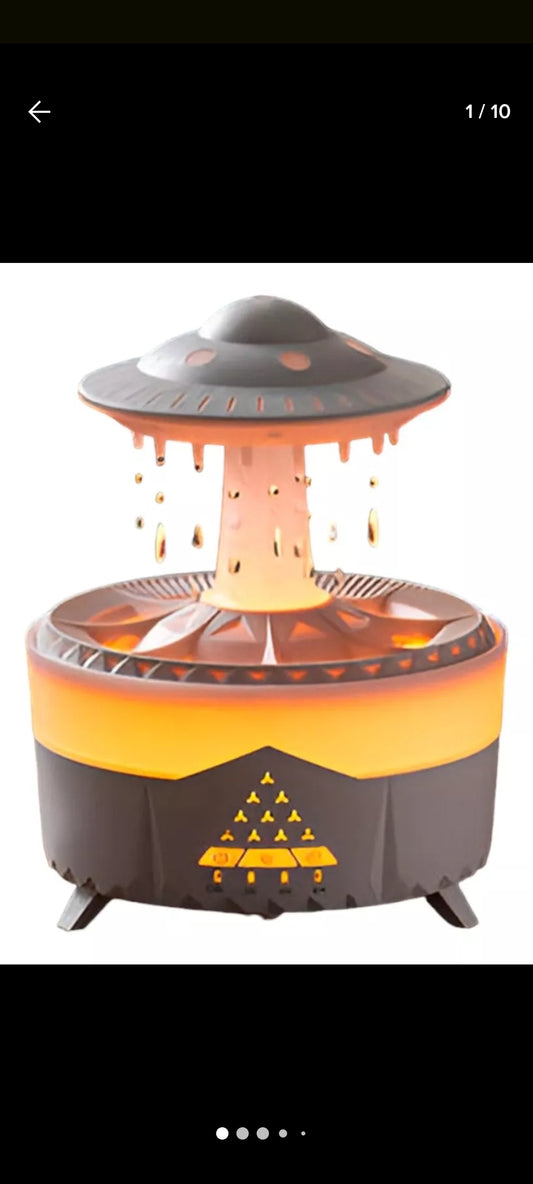 Difusor de aromaterapia con sistema de lluvia