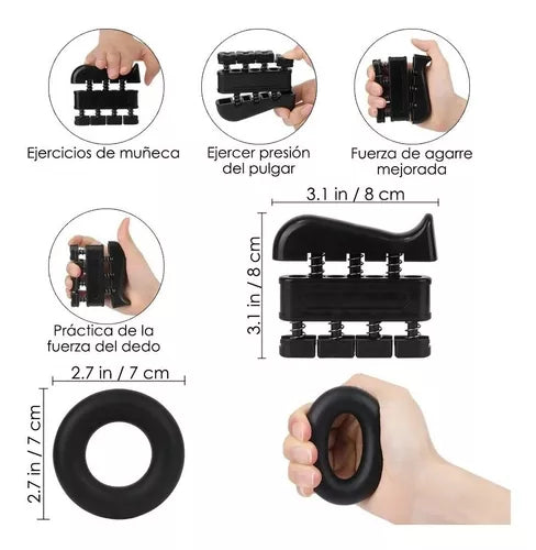 Fortalecedor De Manos Ajustable 5 Piezas