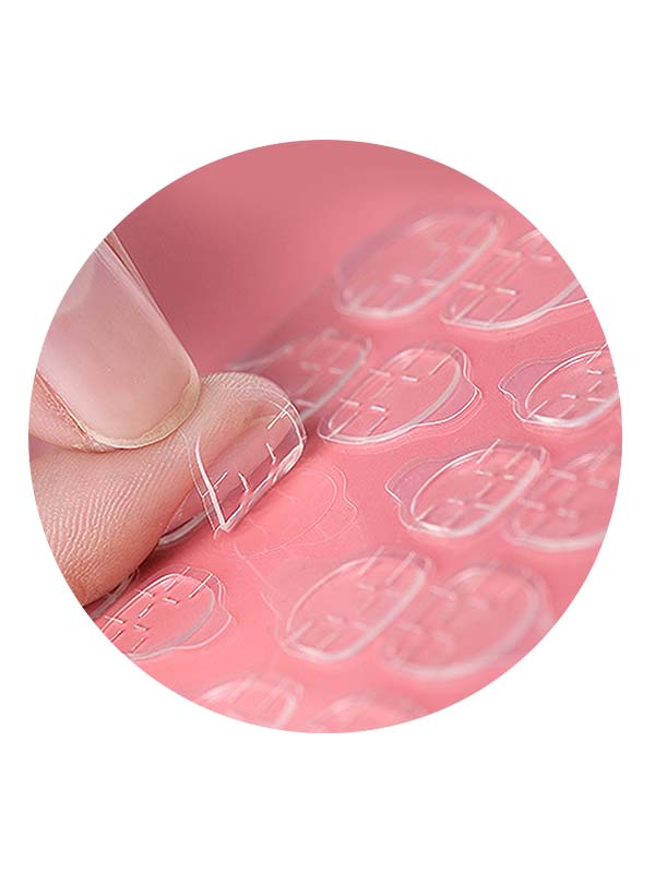 Lamina de adhesivos para uñas postizas 5 pcs