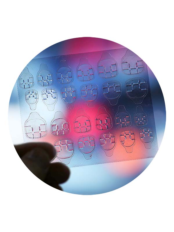 Lamina de adhesivos para uñas postizas 5 pcs