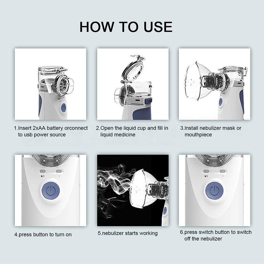 Mini nebulizador recargable