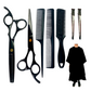 Pack Barbería Corte Cabello Tijeras Capa Peines Pinzas