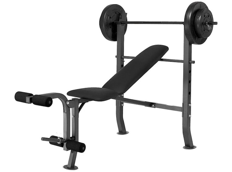 Press Banca + 40 LB en discos + una barra